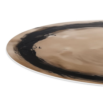 Wandcirkel detail Zwart Wit Kunstwerk van een Cirkel