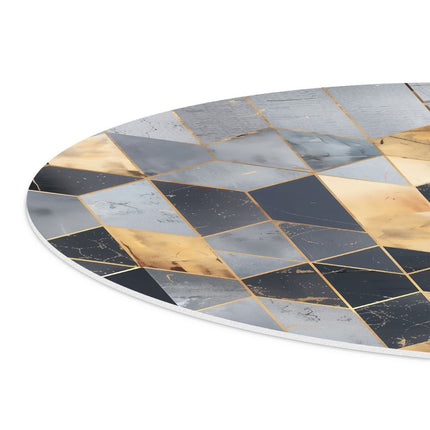Wandcirkel detail Zwart en Goud Geometrisch Patroon