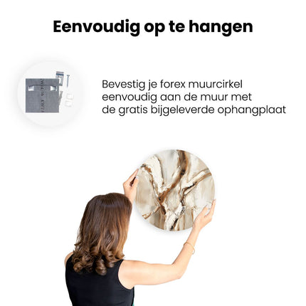 Wandcirkel ophangen Abstract Kunstwerk van een Boom