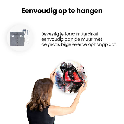 Wandcirkel ophangen Christian Louboutin Hoge Hakken