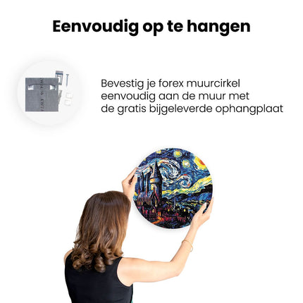 Wandcirkel ophangen Harry Potter Sterrennacht Kunstwerk