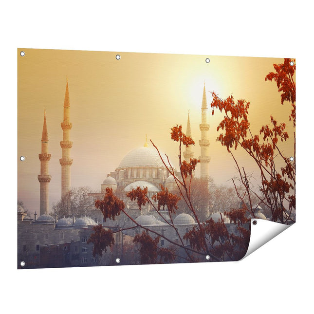Tuinposter vooraanzicht Suleymaniye Moskee In Istanbul