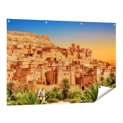 Tuinposter vooraanzicht Kasbah Ait Ben Haddou Stad in Marokko