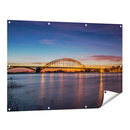 Tuinposter vooraanzicht Waalbrug in Nijmegen 