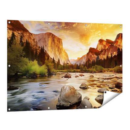 Tuinposter vooraanzicht Yosemite Nationaal Park