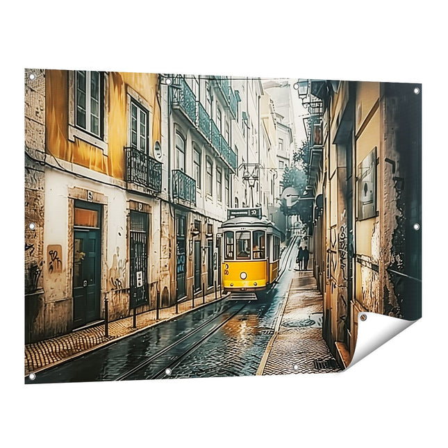 Tuinposter vooraanzicht Lissabon