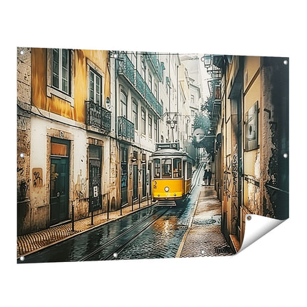 Tuinposter vooraanzicht Lissabon