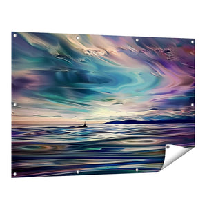 Tuinposter vooraanzicht Kunstwerk van een Walvis in de Oceaan