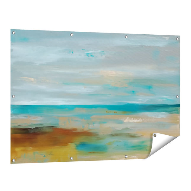 Tuinposter vooraanzicht Abstract Kunstwerk van de Oceaan