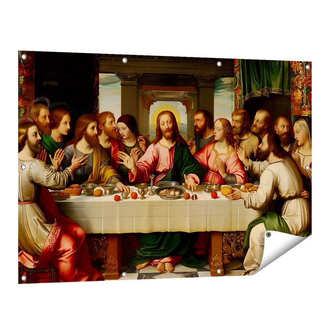Tuinposter vooraanzicht Het Laatste Avondmaal van Jezus
