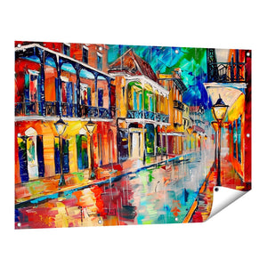 Tuinposter vooraanzicht Kunstwerk van een Straatbeeld in New Orleans