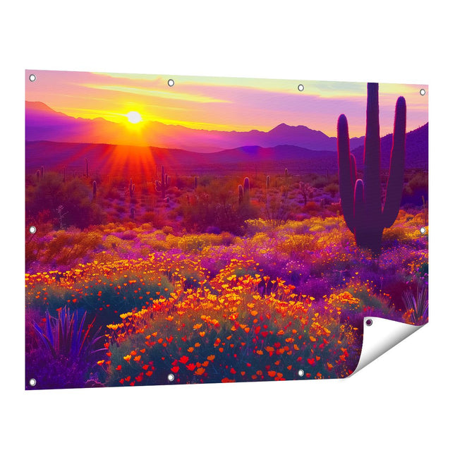 Tuinposter vooraanzicht Saguaro-Cactus