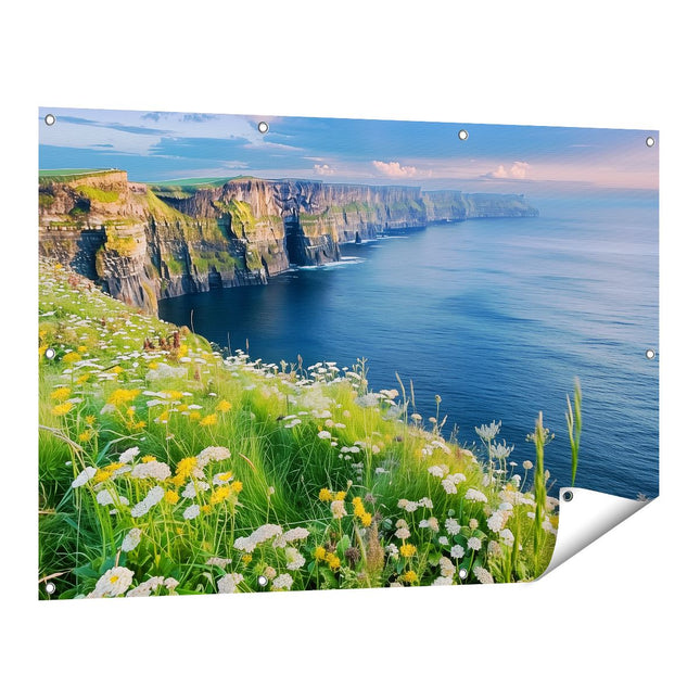Tuinposter vooraanzicht De Kliffen van Moher, Ierland