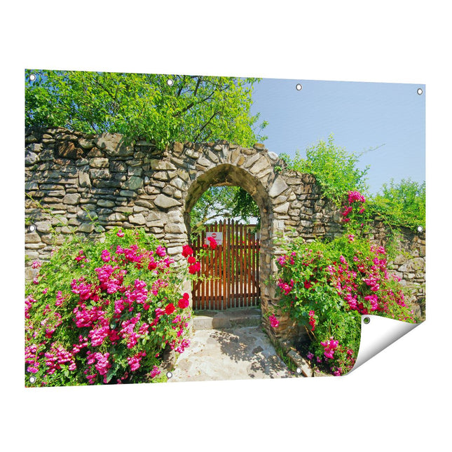 Tuinposter vooraanzicht Stenenpoort