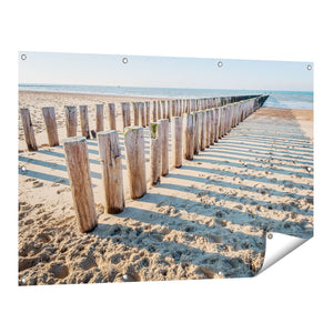 Tuinposter vooraanzicht Strand