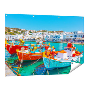 Tuinposter vooraanzicht Mykonos Islang