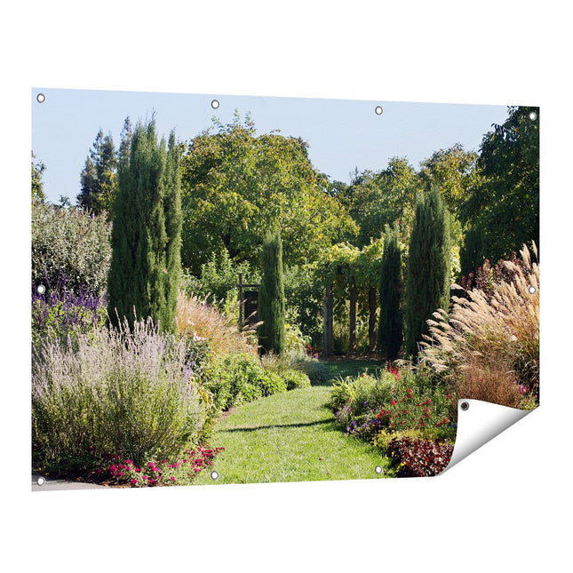 Tuinposter vooraanzicht Tuin