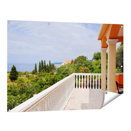 Tuinposter vooraanzicht Terras in Toscane
