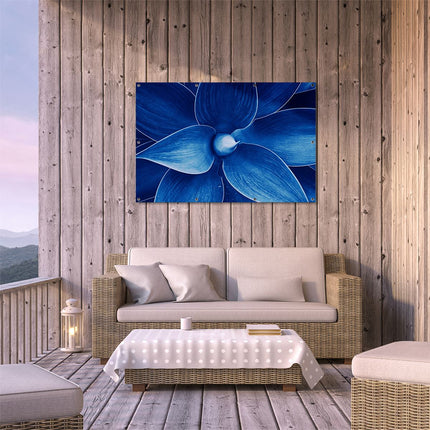 Tuinposter buiten terras Blauwe Agave Plant - Bloem