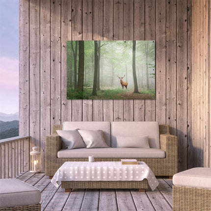 Tuinposter buiten terras Hert In Bos