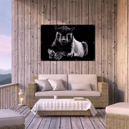 Tuinposter buiten terras Zwarte Panter