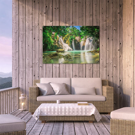 Tuinposter buiten terras Tropische Waterval 