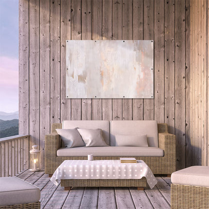 Tuinposter buiten terras Witte, Beige en Bruine Abstracte Achtergrond