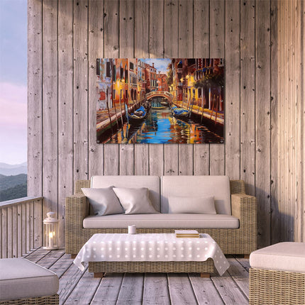Tuinposter buiten terras Kunstwerk van een Kanaal in Venetië