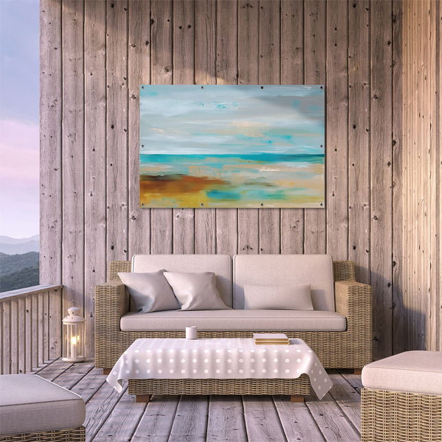 Tuinposter buiten terras Abstract Kunstwerk van de Oceaan