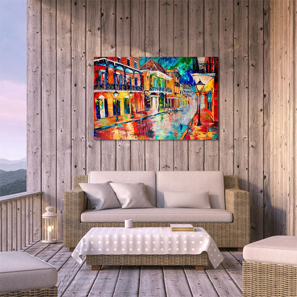 Tuinposter buiten terras Kunstwerk van een Straatbeeld in New Orleans