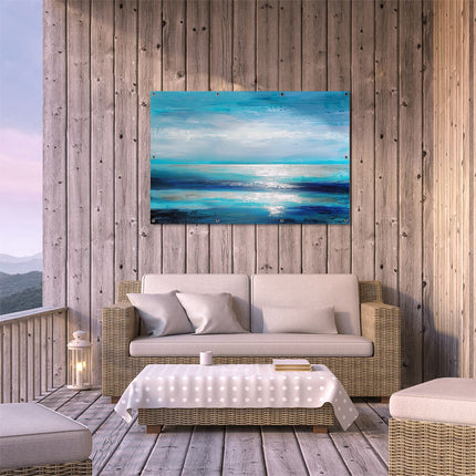 Tuinposter buiten terras Abstract Kunstwerk van de Zee en de Lucht