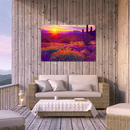 Tuinposter buiten terras Saguaro-Cactus