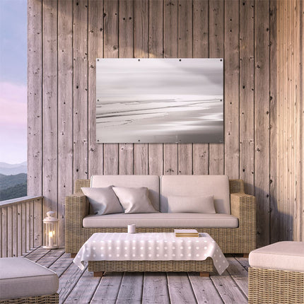 Tuinposter buiten terras Zwart Wit Beeld van een Strand