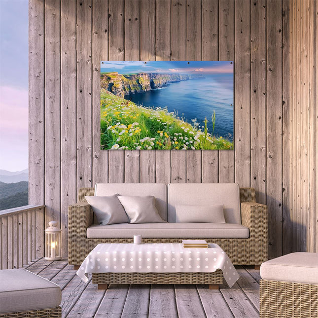 Tuinposter buiten terras De Kliffen van Moher, Ierland