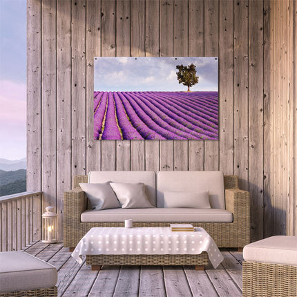 Tuinposter buiten terras Lavendel veld III