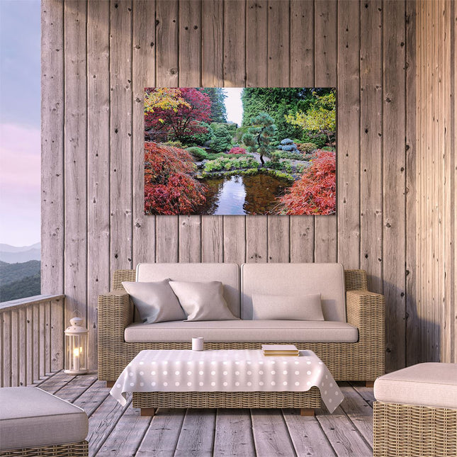 Tuinposter buiten terras Japanse Tuin