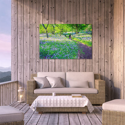 Tuinposter buiten terras Boshyacint in Bloei