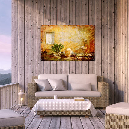 Tuinposter buiten terras Oude Stenen Muur