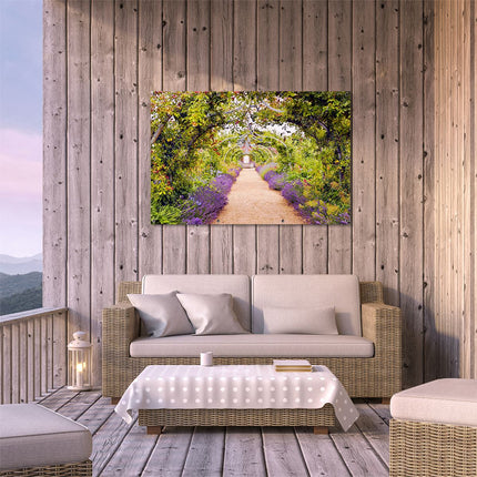 Tuinposter buiten terras Lavendel Pad