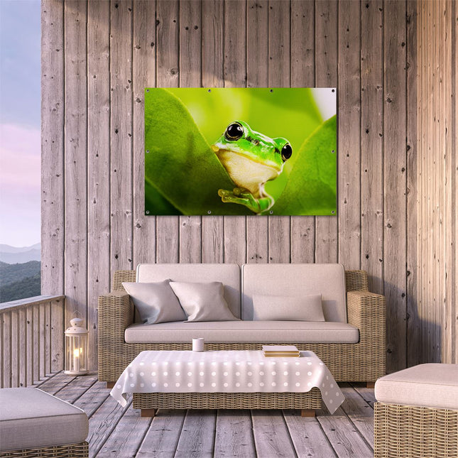 Tuinposter buiten terras Kikker