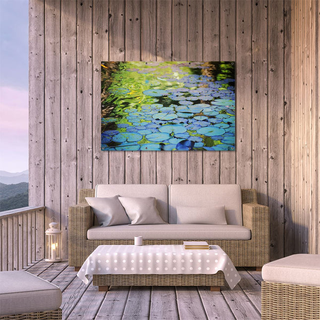 Tuinposter buiten terras Waterlelies