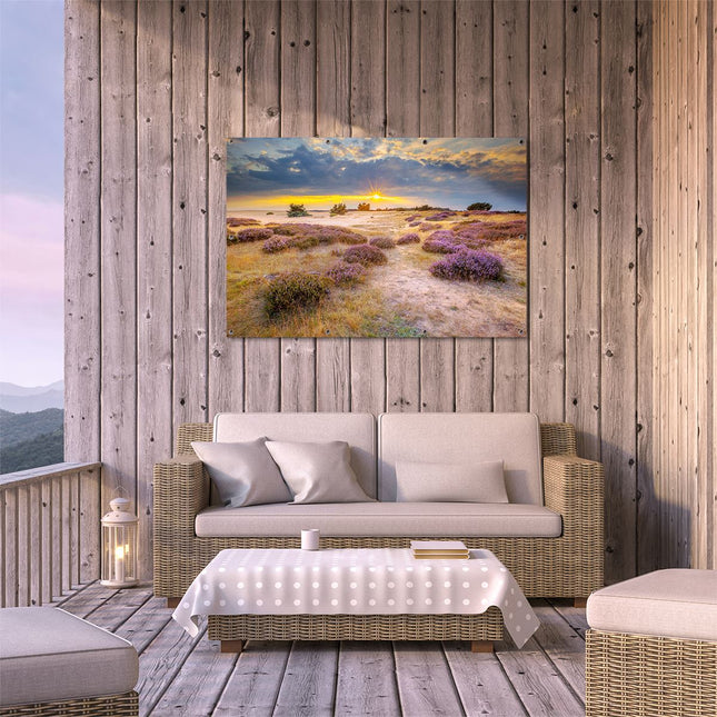 Tuinposter buiten terras Heide
