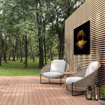 Tuinposter buiten Gouden Lippen