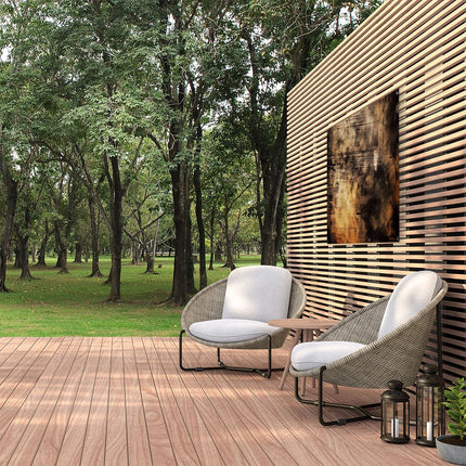 Tuinposter buiten Zwart Wit Beeld van een Houten Achtergrond