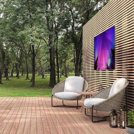 Tuinposter buiten De Aurora Borealis Verlicht de Hemel