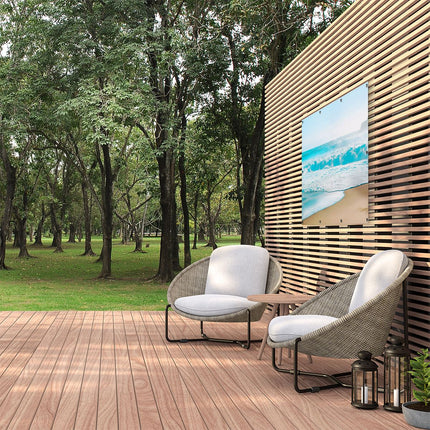 Tuinposter buiten Zandstrand met Golven