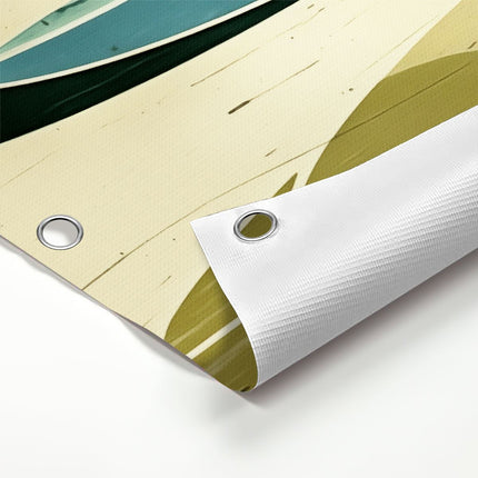Tuinposter detail Groep Surfplanken op een Rij