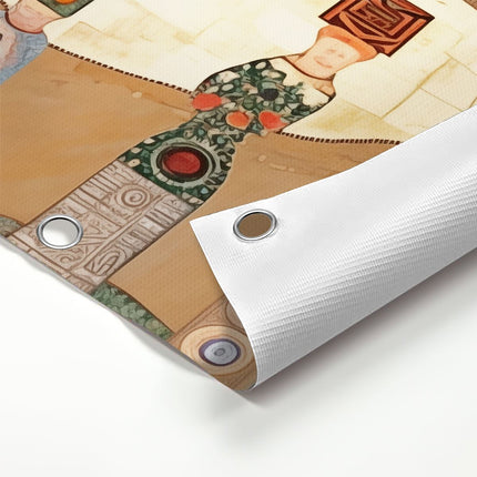 Tuinposter detail De Levensboom van Gustav Klimt