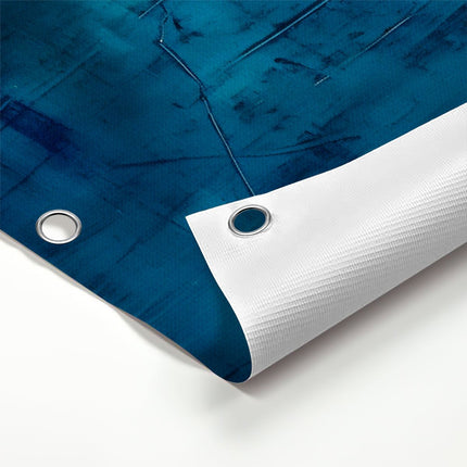 Tuinposter detail Abstract Kunstwerk met Blauw en Goud