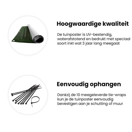 Tuinposter informatie Hert In Bos